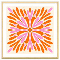 Symmetry Petals - pink and orange