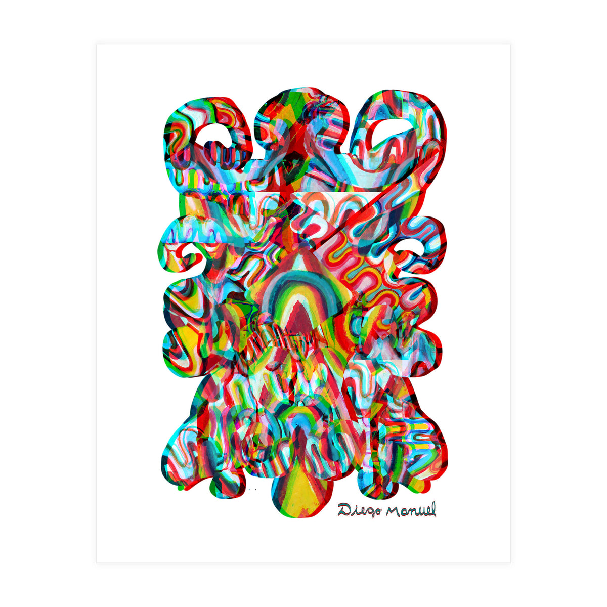 Pop Abstract Asimetrico 42 Copia (Print Only)