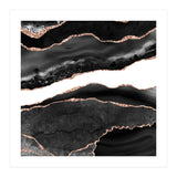 Black & Rose Gold Agate Texture 08  (Print Only) thumbnail