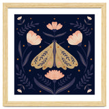 Moth And Flowers thumbnail