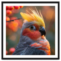 Close Up Portrait Of A Cockatiel Bird