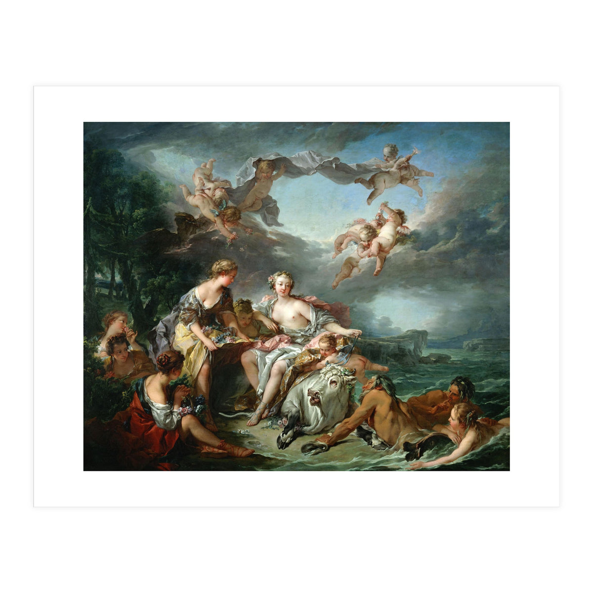 The rape of Europa, 1747. FRANCOIS BOUCHER. (Print Only)