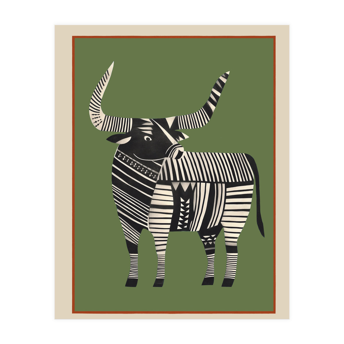 Striped Bull (Print Only)