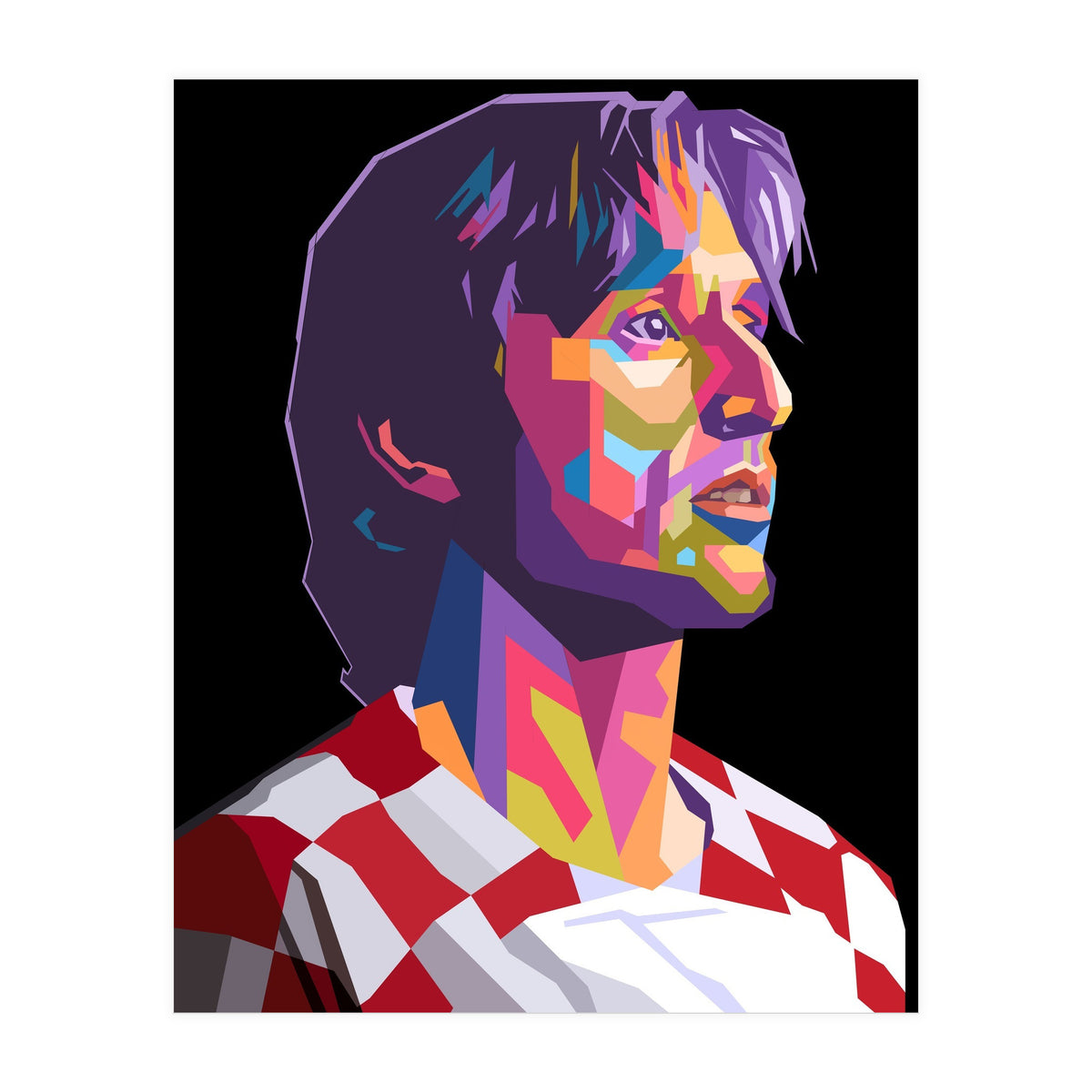 Luka Modric pop art portrait (Print Only)