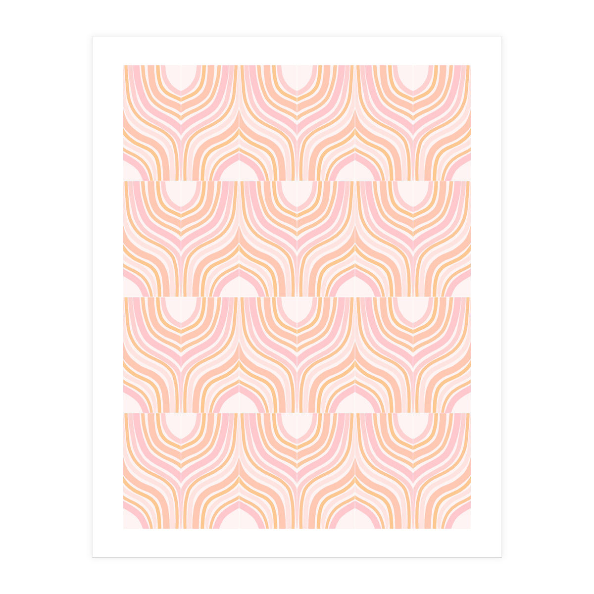 Peachy Marbeling Tiles (Print Only)
