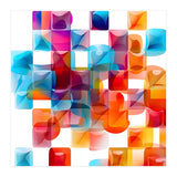 JELL, Multi-colored squares against a white backdrop. (Print Only) thumbnail