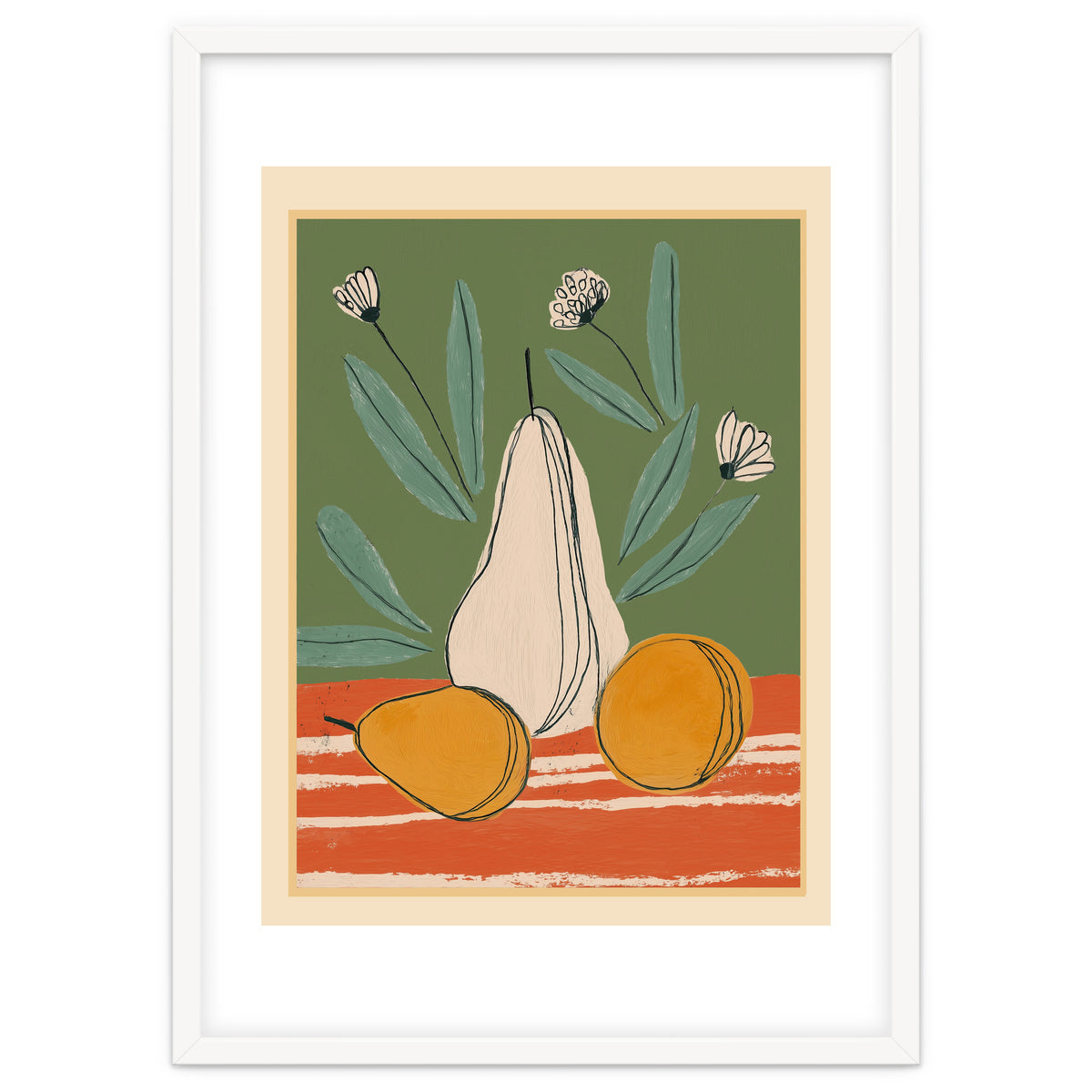 Abstract Pear Still Life