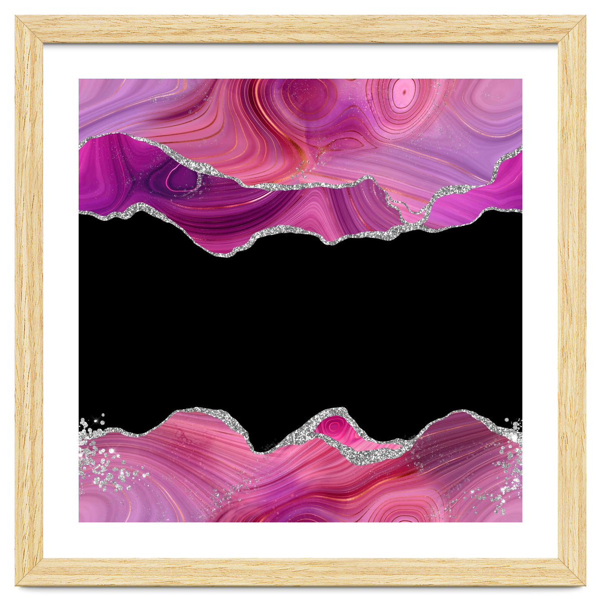 Magenta & Silver Agate Texture 03