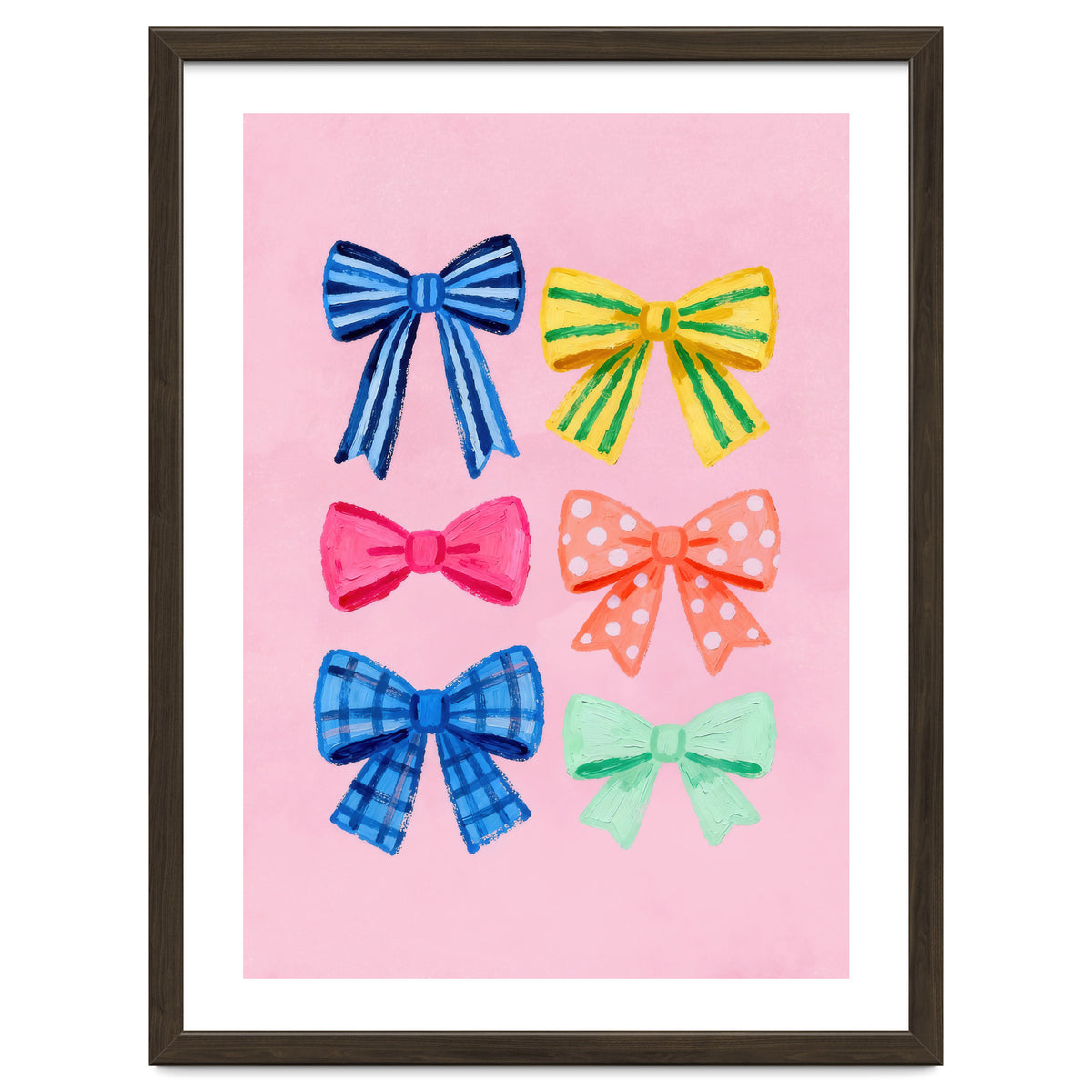 Colorful Ribbon Bows ties Illustration