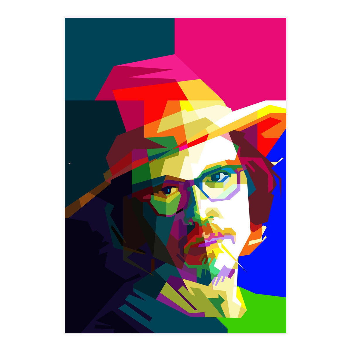 Johny Depp Hollywood Movies Pop Art WPAP (Print Only)