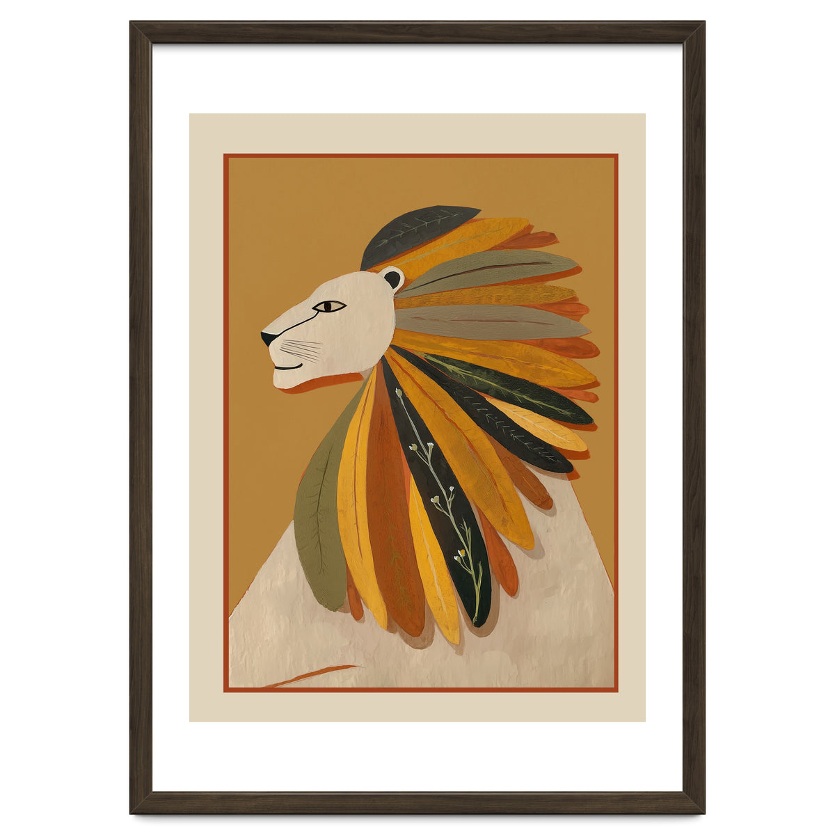 Leaf Mane Lion I