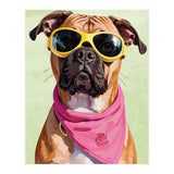 Cool Dog with Sunglasses – Funky Bandana  (Print Only) thumbnail