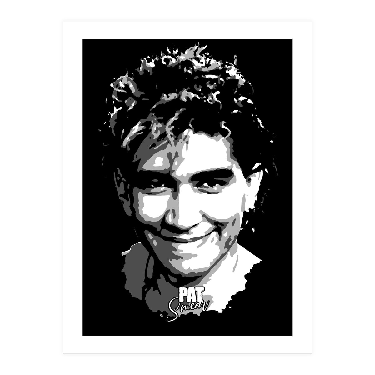 Pat Smear American Musician Legend in Grayscale (Print Only)