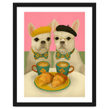 French Bulldogs At Breakfast Café thumbnail
