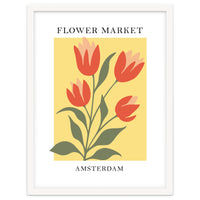 Amsterdam Flower Market - Modern Colorful Botanical Print