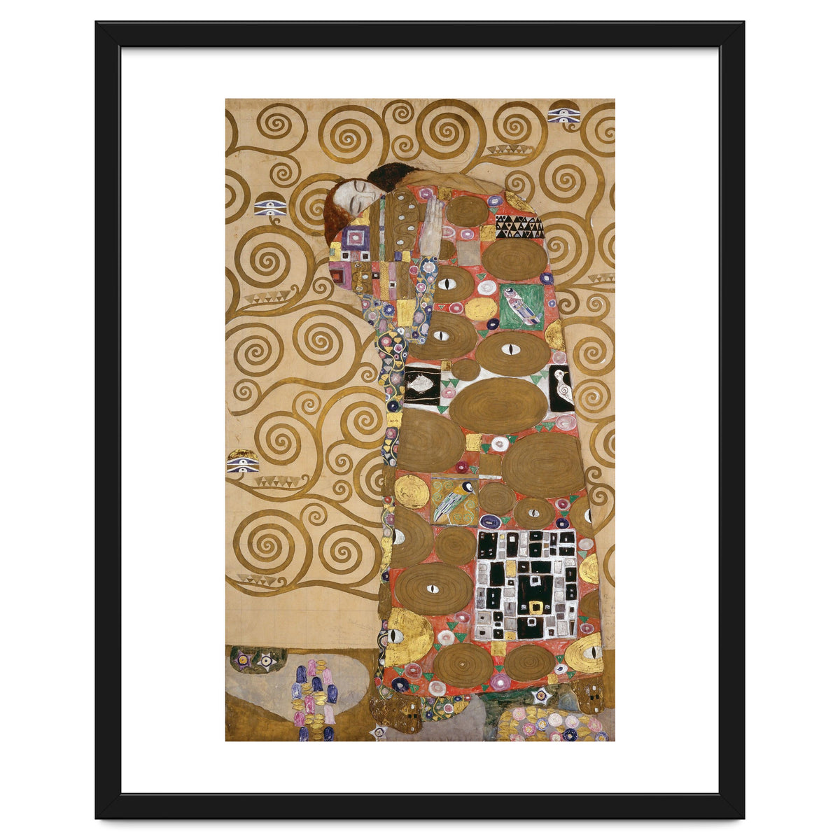 Sketches for the Frieze for the Palais Stoclet in Brussels, Belgium. Watercolour and pencil.