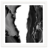 Black & Silver Agate Texture 07