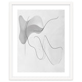 Abstract Black And White Flowing Lines And Shapes thumbnail