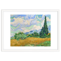 Wheat Field with Cypresses.