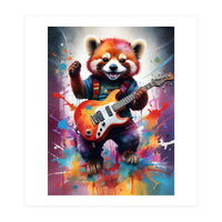 Red Panda Plays Guitar Music (Print Only)