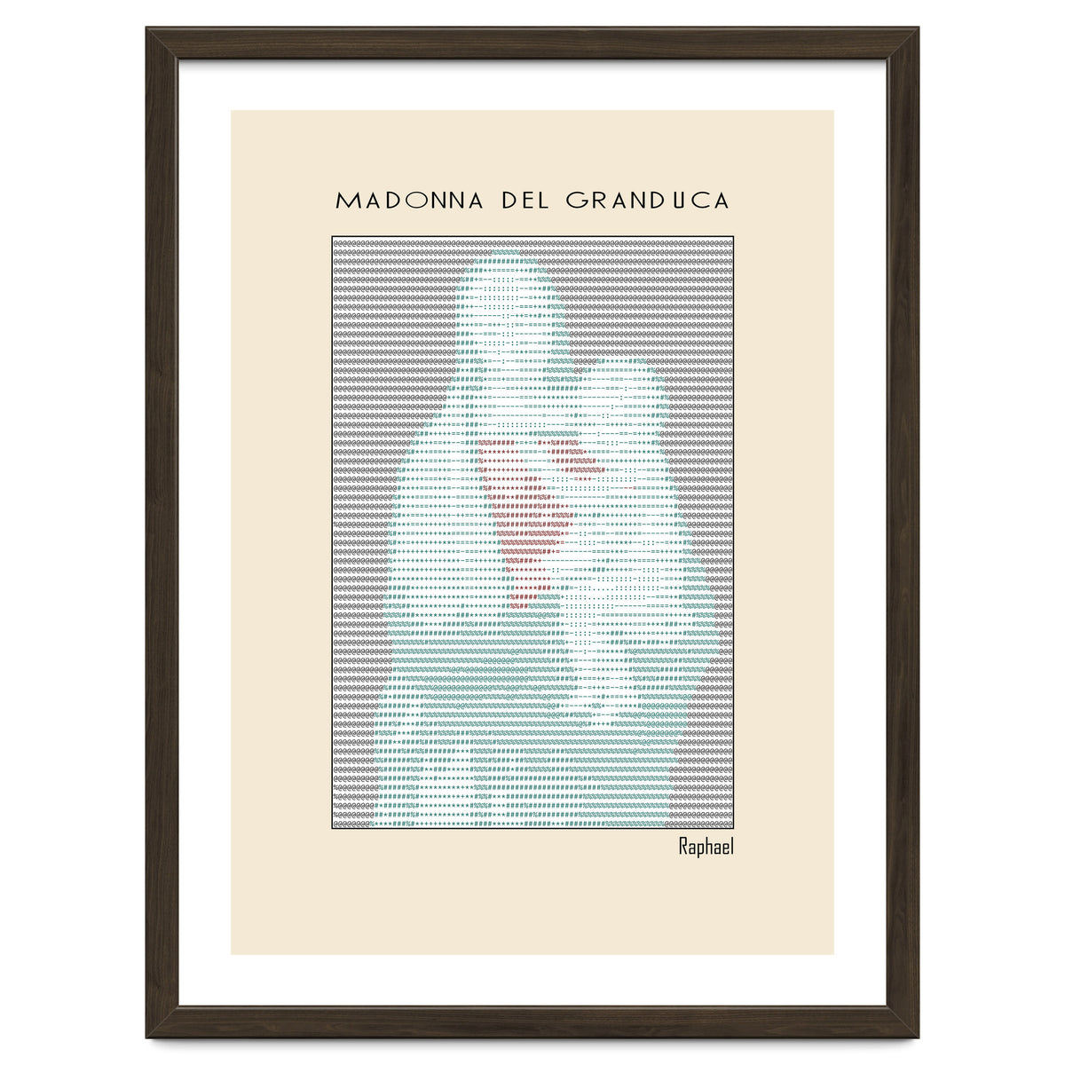 Madonna del Granduca (1505) – Raphael (ascii art)