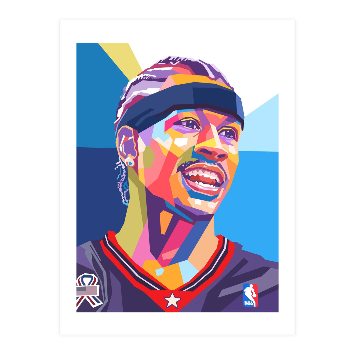 Allen Iverson pop art (Print Only)