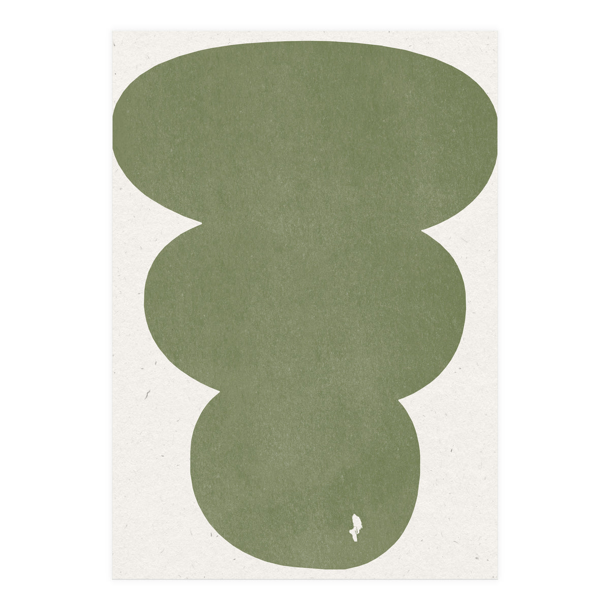 GREEN WATERCOLOR SHAPES NO.4 (Print Only)