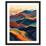 Abstract Mountain Landscape Art with Fluid Textures thumbnail