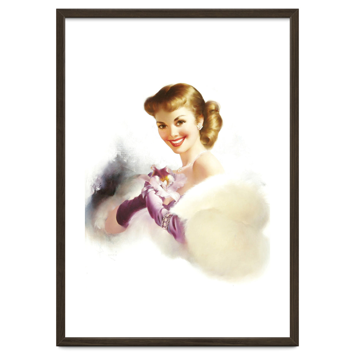 Beautiful Smiling Lady In White