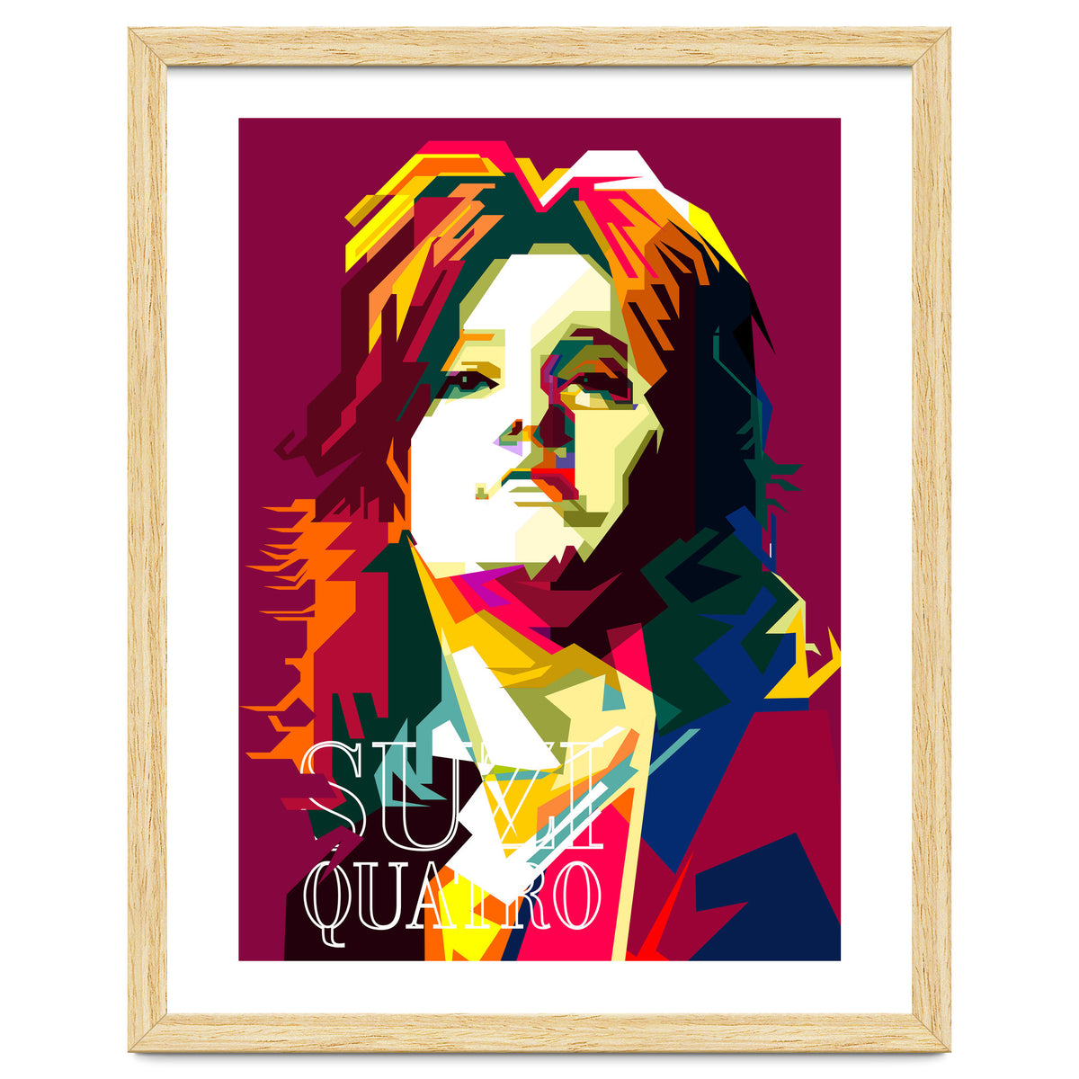 Suzi Quatro Blues Singer Pop Art WPAP