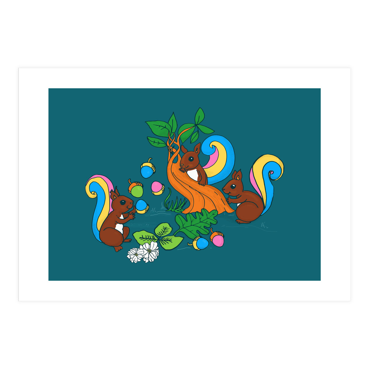 Friendly squirrels (Print Only)