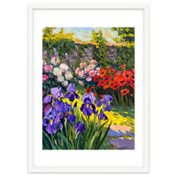 Sun-Drenched Secret Garden Oil Painting