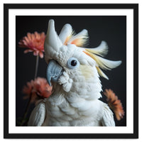 Beautiful Cockatoo Parrot With Yellow Crest