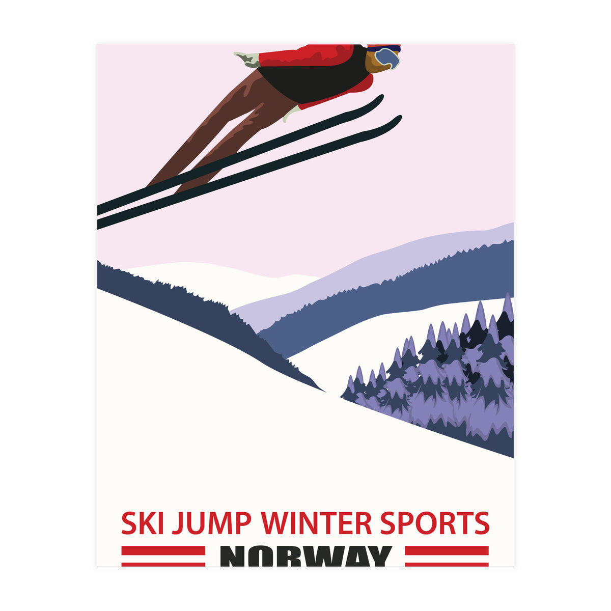 Ski Jump In Norway (Print Only)