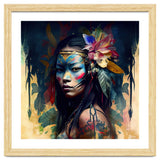 Floral Native Asian Warrior Portrait thumbnail