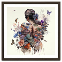 Watercolor Butterfly Bouquet