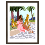Spirit Animal, Cheetah, Leopard, Tiger Wildlife, Tropical Jungle Wild Cat Animals, Bohemian Woman Travel Garden Nature thumbnail