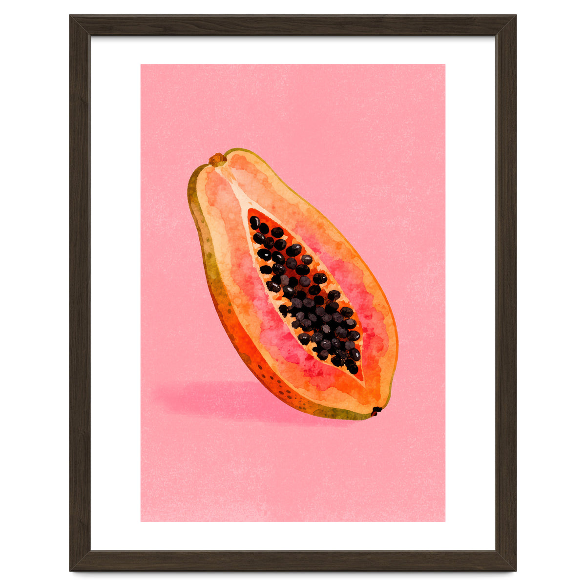 Papaya fruit illustration