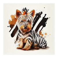 Watercolor Yorkshire Terrier Dog (Print Only)