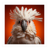 Close Up Portrait Of A White Cockatoo Parrot (Print Only) thumbnail