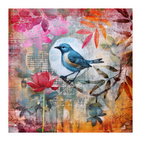 Bird Colorful Collage  (Print Only)