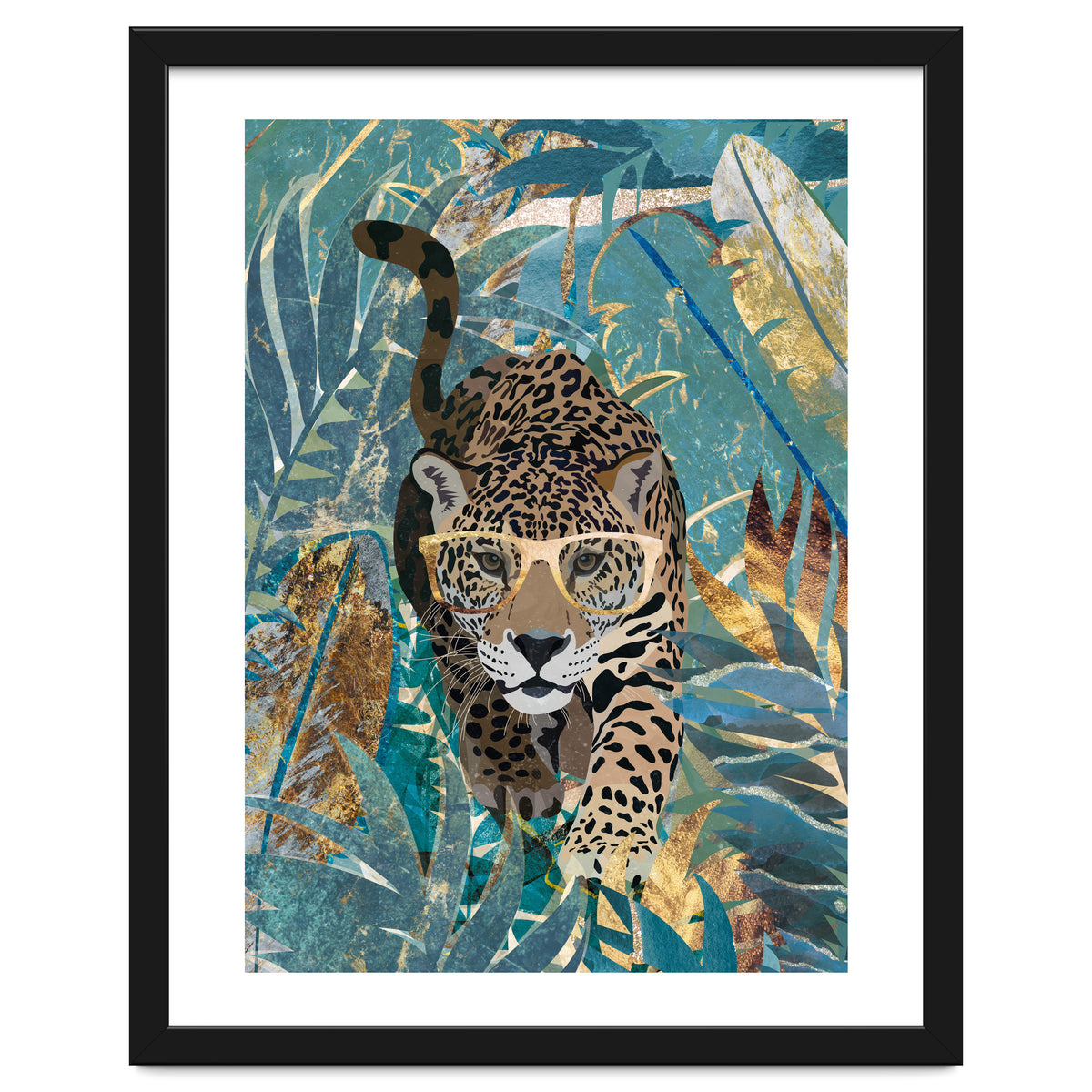 Jaguar in the jungle