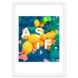 As If. | Typography Attitude Confidence Quote | Lemon Garden Botanical Vintage Quirky Lettering thumbnail