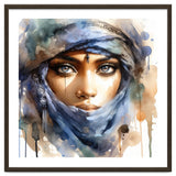 Blue Veil Tuareg Woman Portrait thumbnail