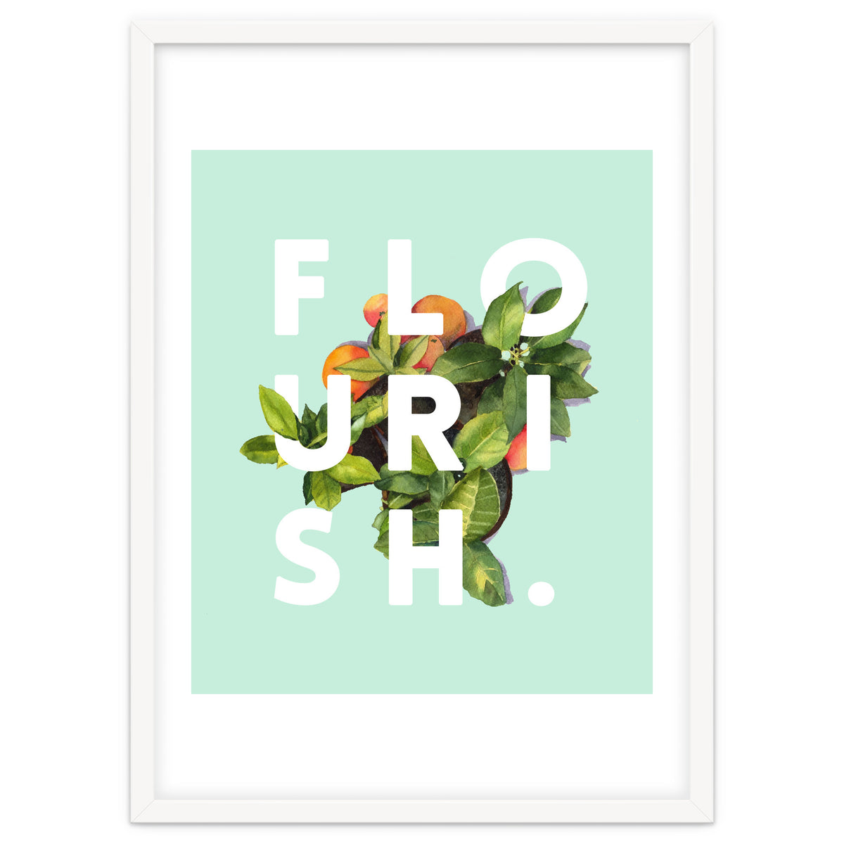 Flourish #society6 #buyart #typography #artprint
