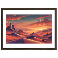Vintage Chile, Atacama Desert Sunset Poster