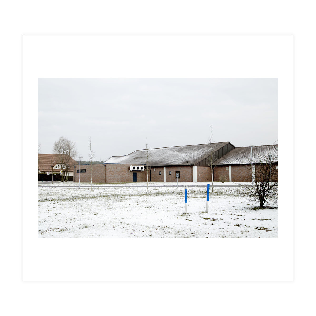 Snow covered  supermarket (Print Only)