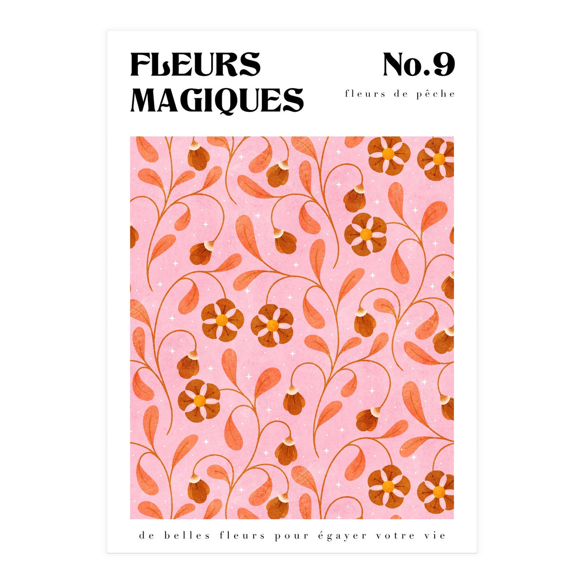 Magical Flowers No.9 Peachy Florals (Print Only)