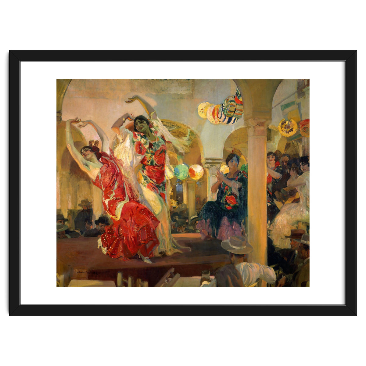 Spanish school. Joaquin Sorolla (1863-1923). Spanish school. Women dancing flamenco at the café N...