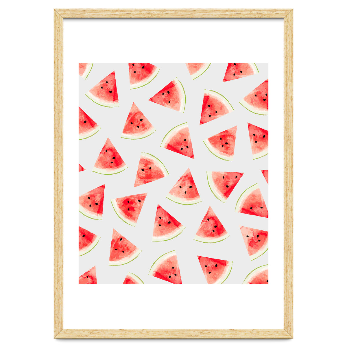 Watercolor Watermelon Pattern